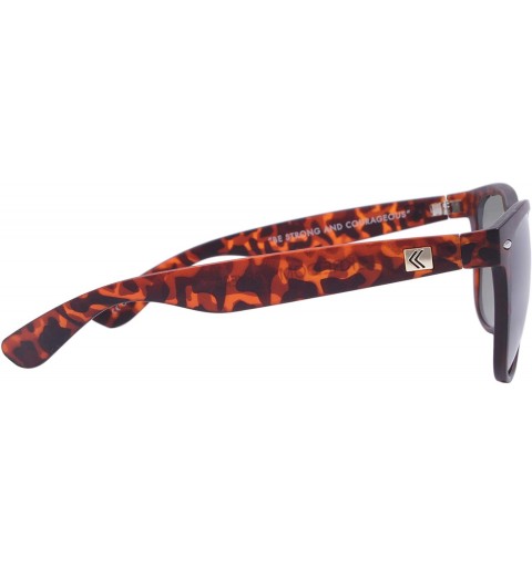 Wayfarer Reverb Men's Updated Wayfarer Style Sunglasses- Metal Inlay Horn-Rimmed Frame- 100% UV Protection Oval Lenses - C319...