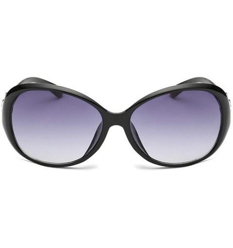 Round Vintage Round Sunglasses Women Fashion Brand Designer Classic Steam Punk Mirror Sun Glasses Female - Black - CC198A2MMM...