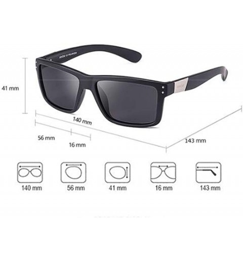 Aviator TAC lens PC frame sunglasses - personality with polarized sunglasses - B - CK18RY8E3IH $42.96