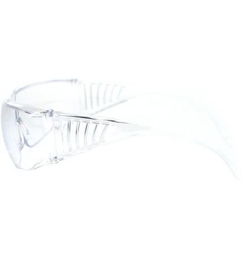 Shield Light Weight Fit Over Safety Eye Glasses & Sunglasses - Clear - CJ11ZKXKGEJ $8.16