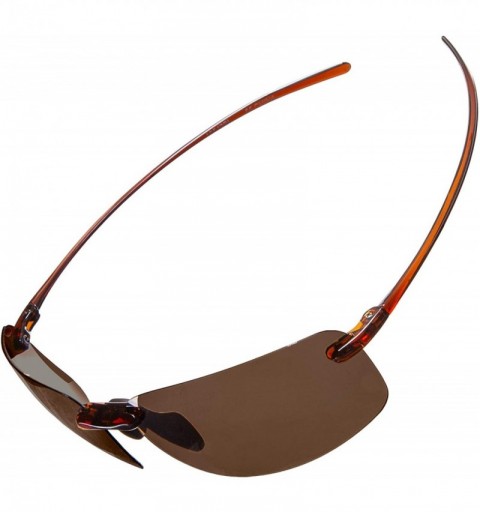 Wrap Fiore Island Sol Polarized and Non-Polarized Sunglasses Rimless TR90 for Men and Women - C2195CA39UX $73.25