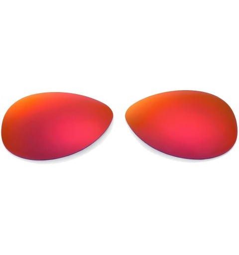Sport Replacement Lenses Caveat Sunglasses - 6 Options Available - Fire Red Mirror Coated - Polarized - CB11JQ3TTR9 $27.61