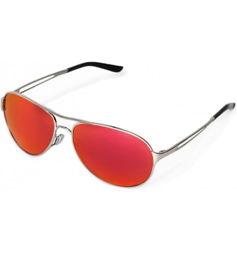Sport Replacement Lenses Caveat Sunglasses - 6 Options Available - Fire Red Mirror Coated - Polarized - CB11JQ3TTR9 $27.61