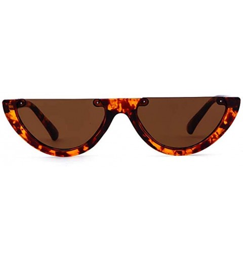 Rimless Retro U shaped Sunnies 2018 Bowl Sunglasses Cateye - Turtle - C118HE6O2M9 $11.92