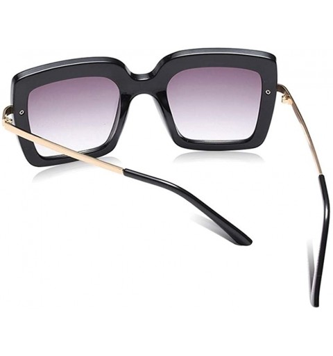 Square Square Sunglasses Women Shades Oversized Sun Glasses 2020 Luxury Vintage Hot New Trends - C4 Black Gray - C0198KENR0W ...