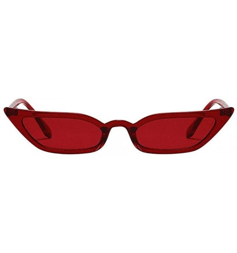 Oversized Sunglasses for Women Classic Vintage Cateye - Fashion Small Frame UV400 Retro Shades Style Square Sun Glasses - CV1...