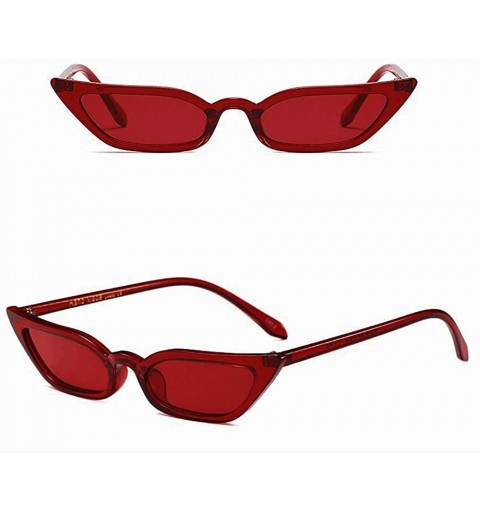 Oversized Sunglasses for Women Classic Vintage Cateye - Fashion Small Frame UV400 Retro Shades Style Square Sun Glasses - CV1...