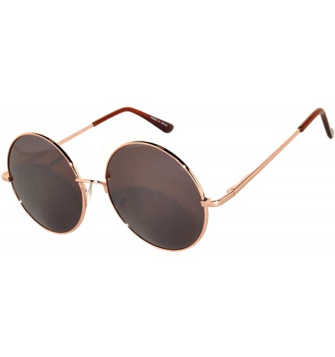 Round Round Retro Vintage Circle Style Sunglasses Colored Metal Frame Small frame 43 mm and 55 mm - CI184XK2826 $10.24