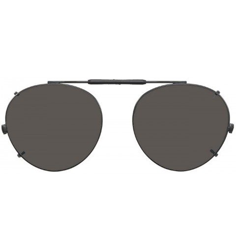 Round Visionaries Polarized Clip on Sunglasses - Round - Black Frame - 47 x 42 Eye Size - CT12MY30UF2 $46.23
