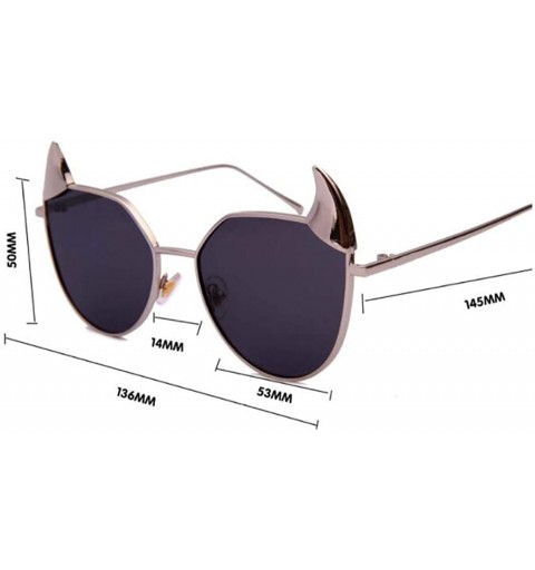Aviator Unisex sunglasses - fashion personality sunglasses - horn fashion sunglasses - A - CC18SKON34L $38.99