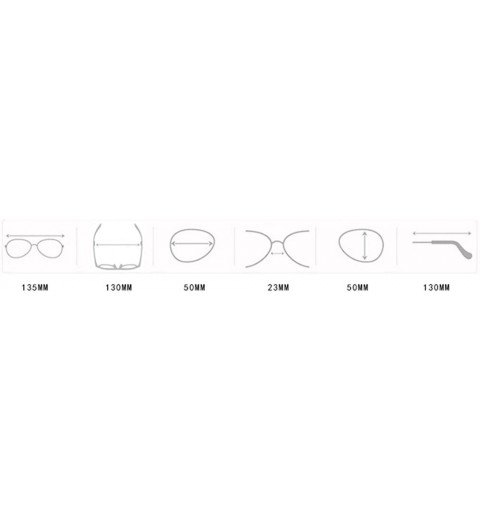 Round Women Men Vintage Retro Driving Round Frame Glasses-Unisex Sunglasses Eyewear - E - CN18Q53TU5E $10.44
