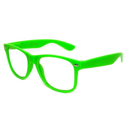 Wayfarer Classic Vintage Sunglasses Green Frame with Clear Lens Uv Protection Retro Style - CX11N828VN7 $9.26