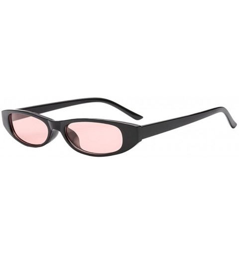 Aviator Vintage Oval Sunglasses Small Metal Frames Designer Cat Eye Sun Glasses Gothic Glasses (C) - C - CM1902QMSO2 $9.80