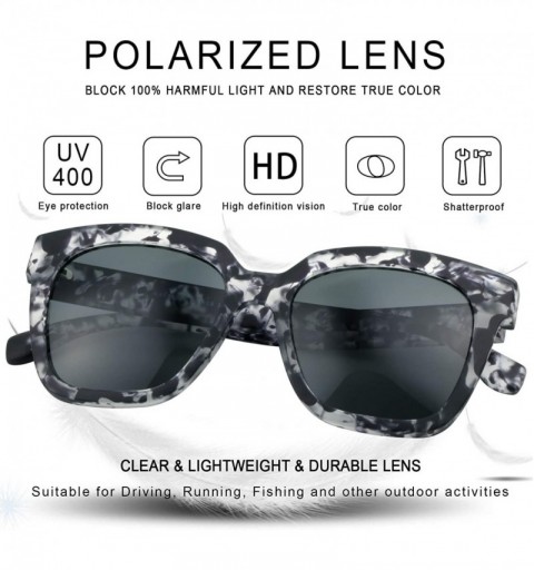 Oversized Oversize Polarized Sunglasses-UV400 Protection-Retro for Men/Women - Britney - CH18ZXE8UWH $53.77