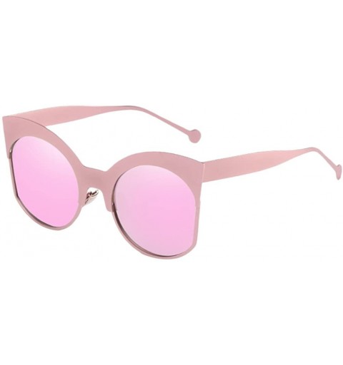 Sport Ladies Eyewear 80s Cats Sunglasses for Women UV400 Protection with Case - Purple - C718DM3MI7W $19.04