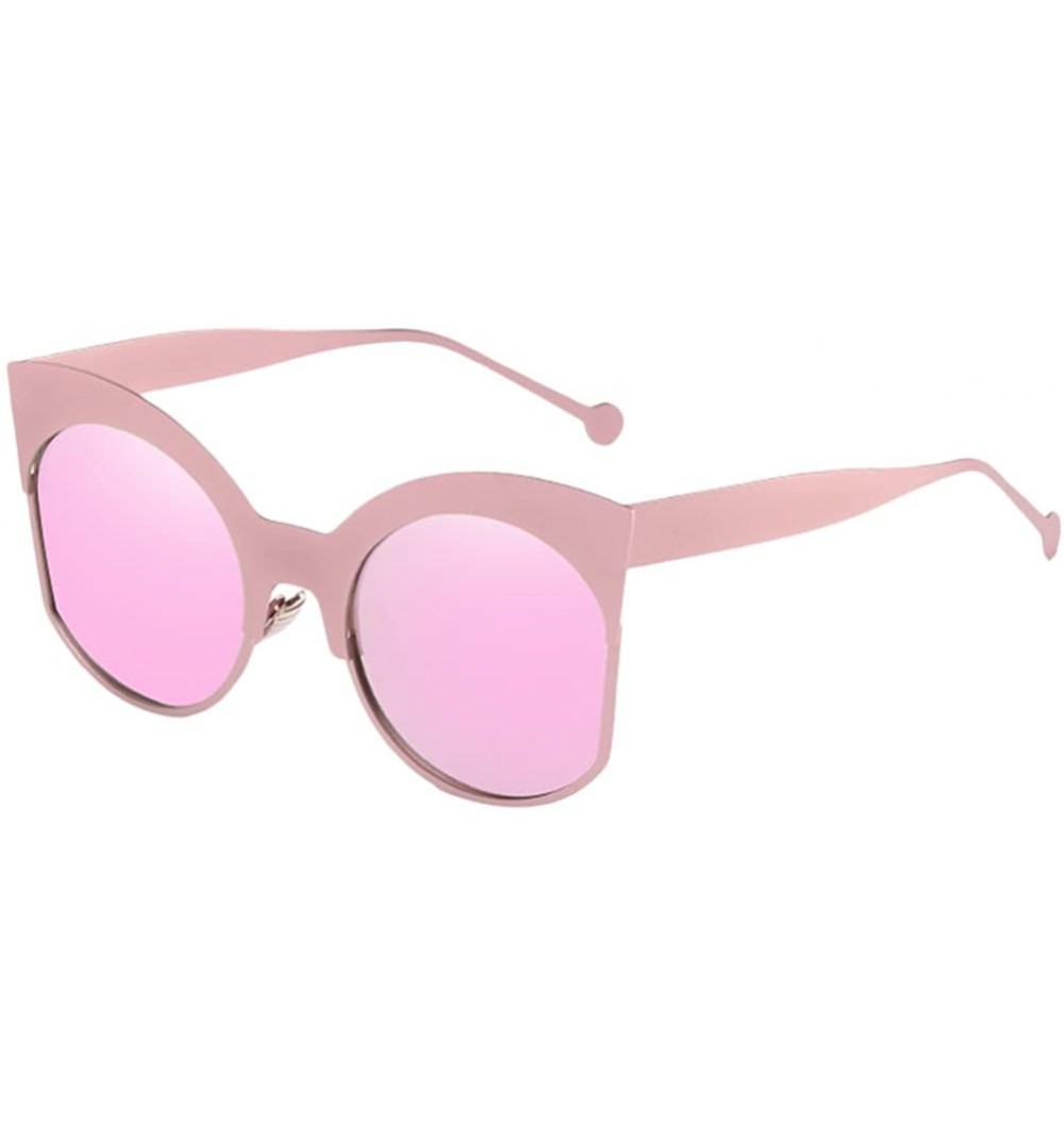 Sport Ladies Eyewear 80s Cats Sunglasses for Women UV400 Protection with Case - Purple - C718DM3MI7W $29.91