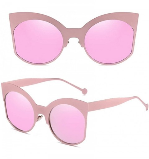 Sport Ladies Eyewear 80s Cats Sunglasses for Women UV400 Protection with Case - Purple - C718DM3MI7W $29.91