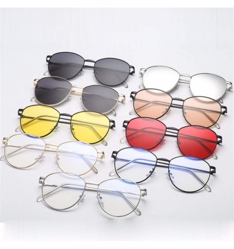 Rimless Polarized Fashion Man Women Irregular Shape Sunglasses Glasses Vintage Retro Style - Multicolor-a - CG18T74AODQ $9.26