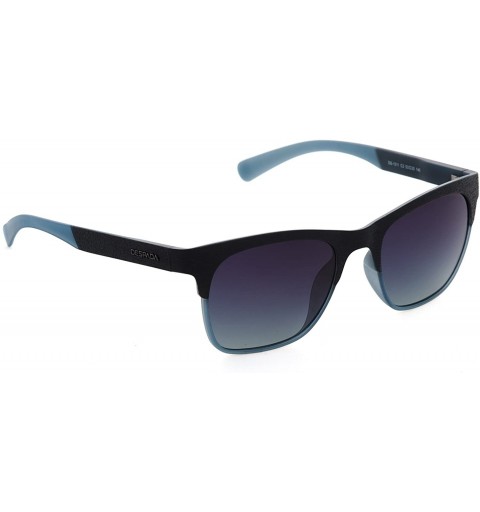 Wayfarer Made In ITALY Men's Polarized Vintage Sunglasses DS1511 - Matte Blue - CJ189NXGCG9 $43.16