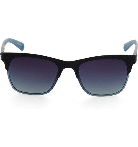 Wayfarer Made In ITALY Men's Polarized Vintage Sunglasses DS1511 - Matte Blue - CJ189NXGCG9 $48.99