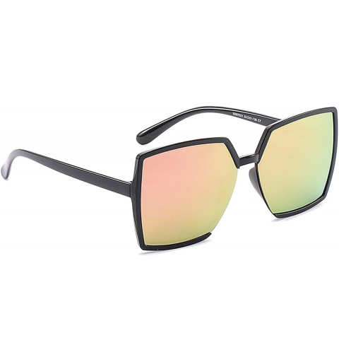 Oversized Polarized Sunglasses Irregular Protection Glasses - Cherry Blossoms - CF18TQKCL9A $17.23