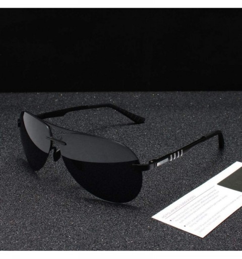 Oversized Polarized Sunglasses Men Classic Pilot Sun Glasses Driving YA541 C1 - Ya541 C1box - C118XE9UA5U $17.94