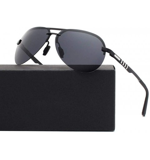 Oversized Polarized Sunglasses Men Classic Pilot Sun Glasses Driving YA541 C1 - Ya541 C1box - C118XE9UA5U $17.94