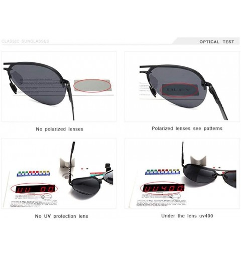 Oversized Polarized Sunglasses Men Classic Pilot Sun Glasses Driving YA541 C1 - Ya541 C1box - C118XE9UA5U $17.94
