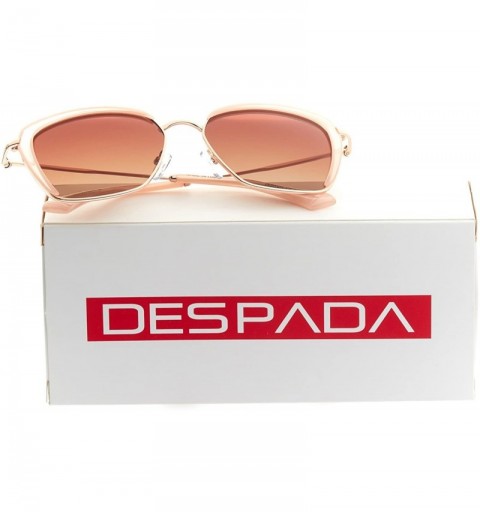 Sport Premium Women's Designer Fashion Cat Eye Over-Sized Polarized Sunglasses with UV Lenses - Made in Italy - Blush - CF189...