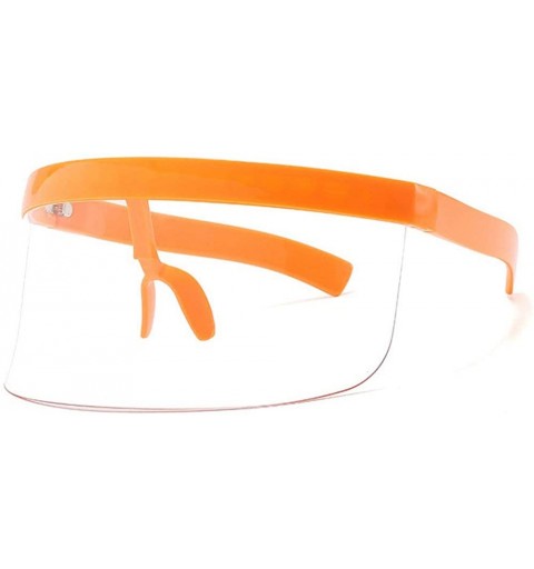 Shield Futuristic Oversize Shield Visor Sunglasses Flat Top Mirrored Mono Lens 172mm sand glasses frame Sunglasses - CA19E7HG...