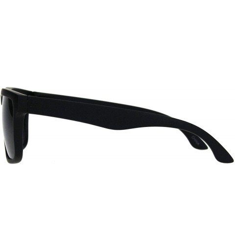 Sport Mens Rectangular Sport Keyhole Classic 90s Sunglasses - All Black - CQ18LQQZXOY $11.44