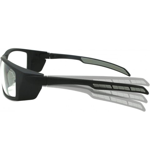 Wrap Premium Wrap Sunglasses with Adjustable Temples 570034 - Cl Matte Black - CS17X66X2Y2 $10.46