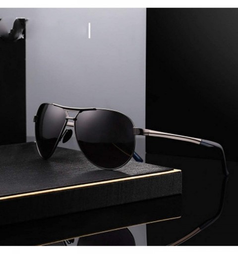 Aviator Women's Stainless Steel Frame Sunglasses Stylish Polarized Sunglasses - C - CG18RX9ZUI4 $38.82