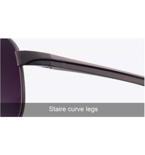 Aviator Women's Stainless Steel Frame Sunglasses Stylish Polarized Sunglasses - C - CG18RX9ZUI4 $38.82