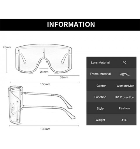 Oversized Oversized Gradient Sunglasses Anti-UV400 Cycling Goggle Men Women for Driving Fishing Baseball Running Hiking - CD1...