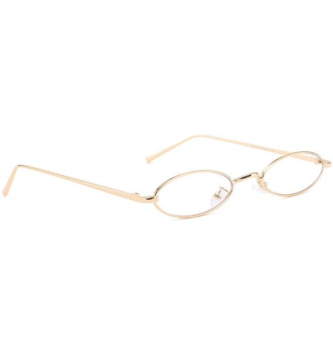 Oversized Polarized Sunglasses Glasses Protection Festival - Gold Flat Glasses - CQ18TOI8XM0 $37.50