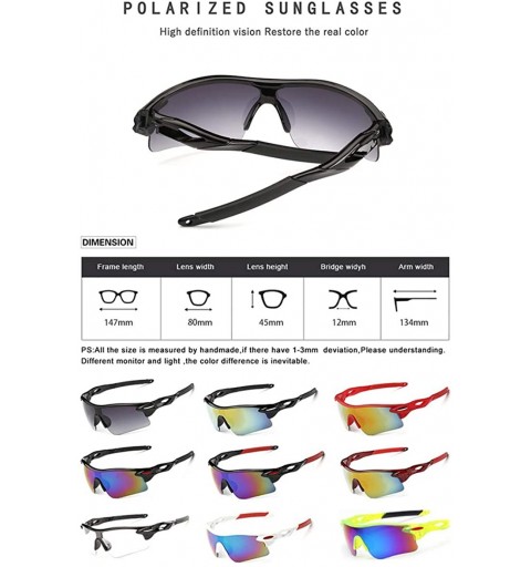 Goggle Sports Sunglasses Polarized - UV400 Protection Glasses for Man Outdoors Fishing Cycling Golf Running Driving - C318R5K...