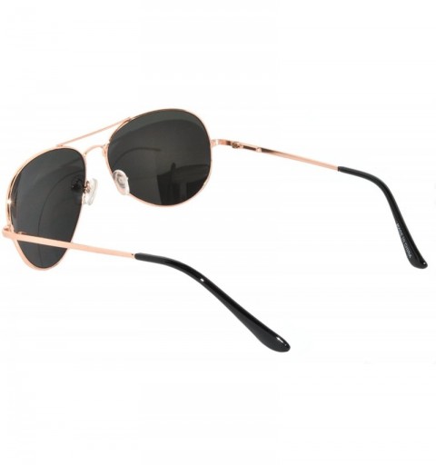 Aviator Colored Metal Frame with Full Mirror Lens Spring Hinge - Gold_red_mirror_lens - CE122DIV0DT $20.38