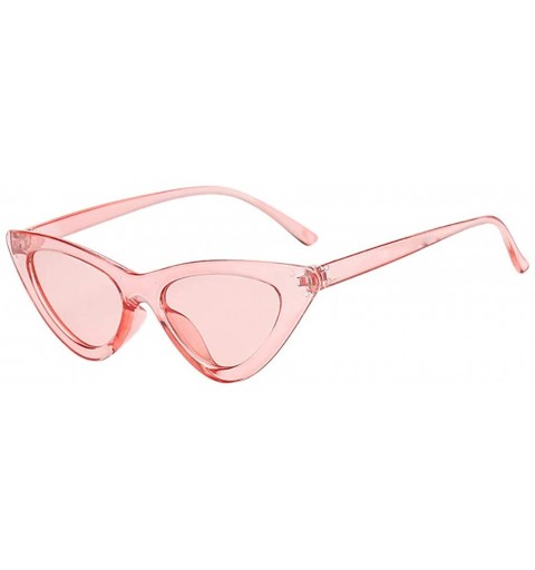 Rectangular Unisex Vintage Eye Sunglasses Retro Eyewear Fashion Radiation Protection - Multicolor C - CR190O7TQ9O $7.45