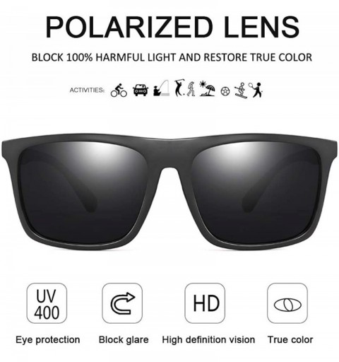 Sport Mens Sunglasses 100% UV protection TR90 Frame Ultra Light Polarized Sunglasses for Men Women - CQ18QXG2YQ8 $11.17