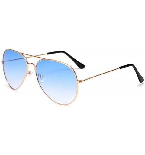 Oval Pilot Aviation Night Vision Sunglasses Men Women Goggles Glasses UV400 Sun Driver Driving Eyewear - Gold-pink - CH197A35...