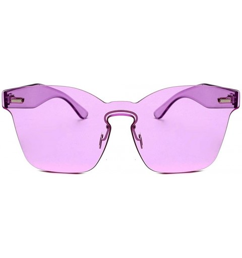 Sport Sun Blinkers Women Unisex Fashion Chic Shades Acetate Frame UV Glasses Sunglasses - Purple - C918NANN8HM $18.33