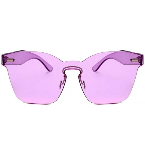 Sport Sun Blinkers Women Unisex Fashion Chic Shades Acetate Frame UV Glasses Sunglasses - Purple - C918NANN8HM $10.37