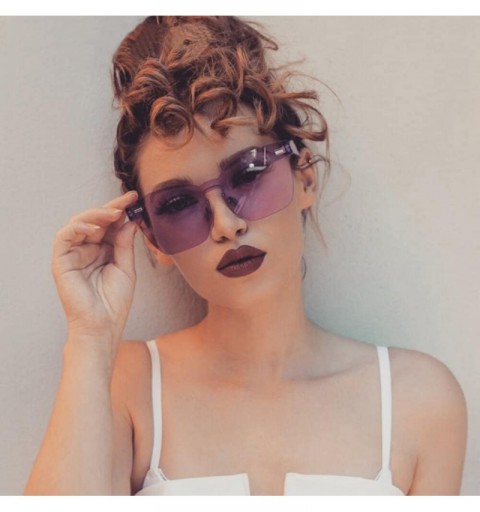 Sport Sun Blinkers Women Unisex Fashion Chic Shades Acetate Frame UV Glasses Sunglasses - Purple - C918NANN8HM $10.37