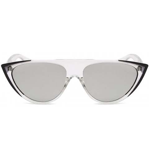 Goggle cat eyes female sunglasses personality fashion street trend sunglasses - Black Mercury - CA18EGW0G6Z $7.73