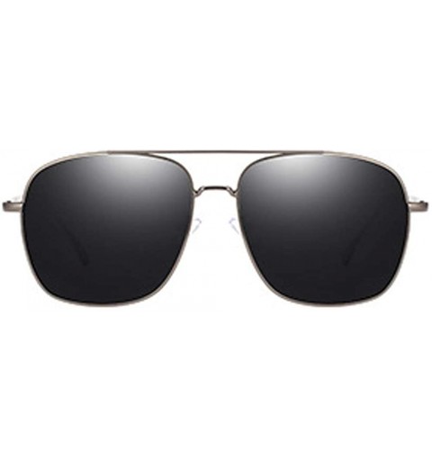Sport Discolor Polarized Sunglasses Mens Driving Metal Oval Women UV400 Protection Dark Glasses - CB18RIT3N0Q $29.25