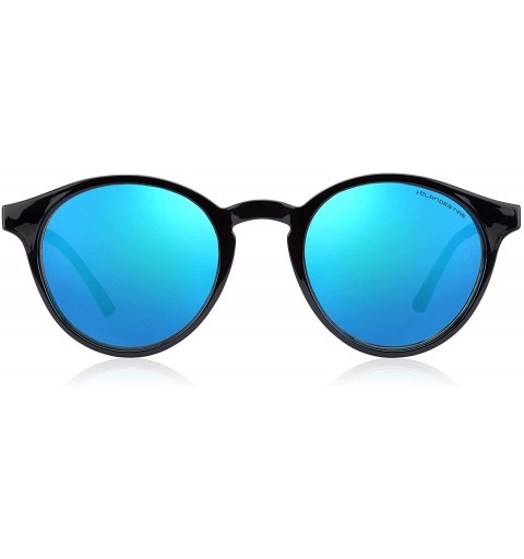 Round Men & Women Sunglasses - Round Black - Blue Nylon Hd/ Before $59.95 - Now 20% Off - C918ULDO2QC $36.48