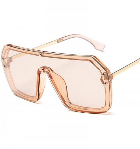 Sport 2019 One piece Gradient Sunglasses Men Luxury Candies Lens Sun Glasses Outdoor Metal Lentes De Sol Hombre UV400 - CY18W...