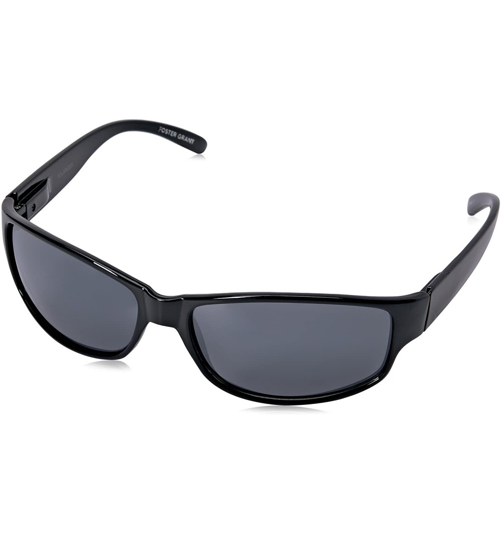 Aviator Men's Theory Polarized Rectangular Sunglasses- Black/Black- 145 mm - C712O0FS9CZ $16.65
