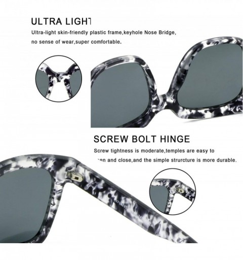 Oversized Oversize Polarized Sunglasses-UV400 Protection-Retro for Men/Women - Britney - CH18ZXE8UWH $18.94